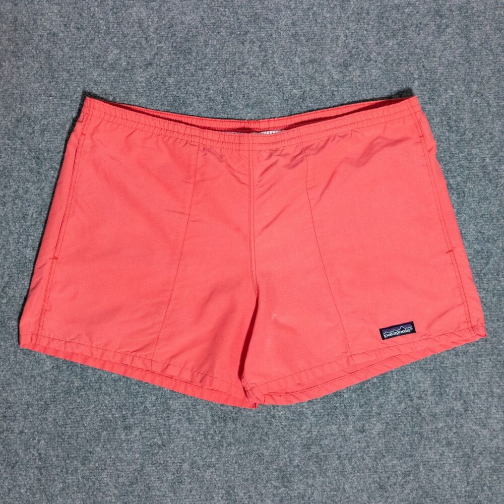 Vintage Patagonia Baggies 3" Swim Trunks Shorts Men's Medium Coral Pink USA Made